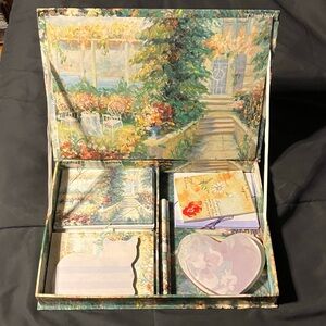 Lot of Miscellaneous Stationery & Storage Box